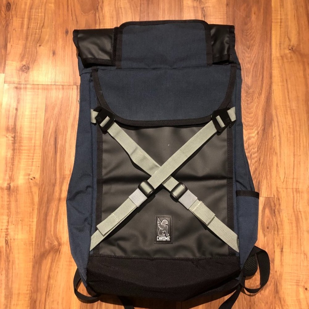 Chrome Bravo 2.0 Indigo/Black/Jade - Rare Discontinued Roll-top Backpack